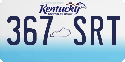 KY license plate 367SRT
