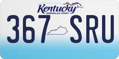 KY license plate 367SRU