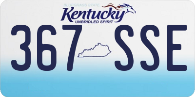 KY license plate 367SSE