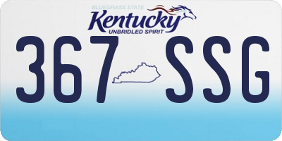 KY license plate 367SSG