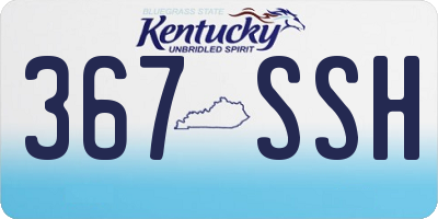 KY license plate 367SSH