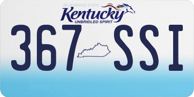 KY license plate 367SSI