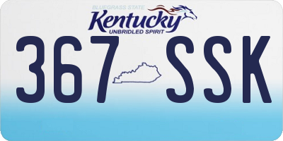 KY license plate 367SSK