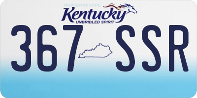 KY license plate 367SSR