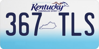 KY license plate 367TLS