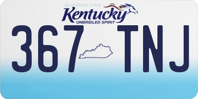 KY license plate 367TNJ