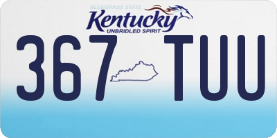 KY license plate 367TUU