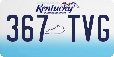 KY license plate 367TVG