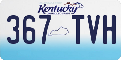 KY license plate 367TVH