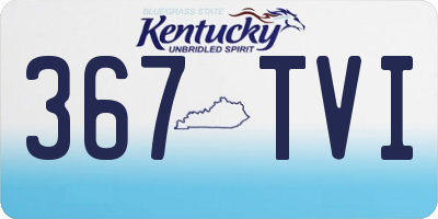 KY license plate 367TVI