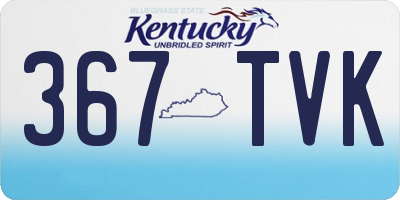 KY license plate 367TVK