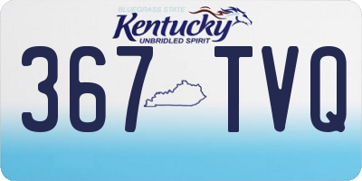 KY license plate 367TVQ