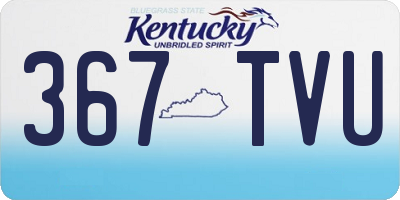 KY license plate 367TVU