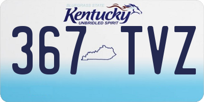 KY license plate 367TVZ