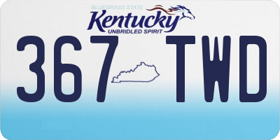 KY license plate 367TWD