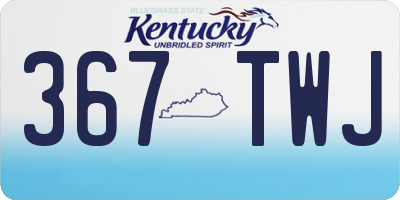 KY license plate 367TWJ