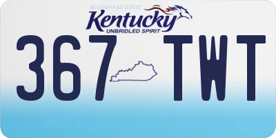 KY license plate 367TWT
