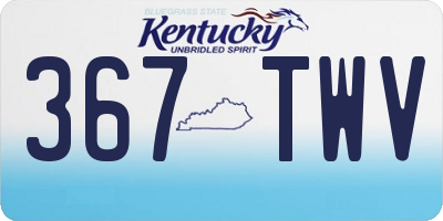 KY license plate 367TWV