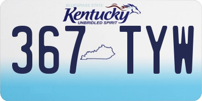 KY license plate 367TYW