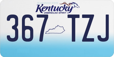 KY license plate 367TZJ