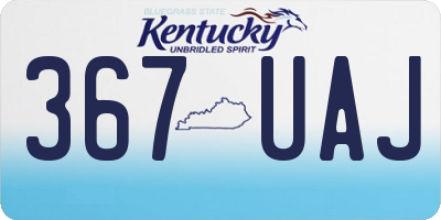 KY license plate 367UAJ