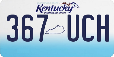 KY license plate 367UCH