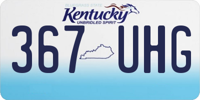 KY license plate 367UHG