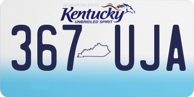 KY license plate 367UJA