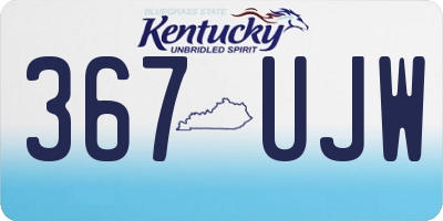 KY license plate 367UJW