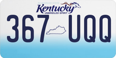 KY license plate 367UQQ