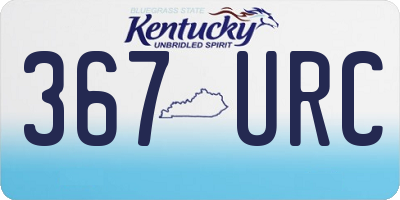 KY license plate 367URC
