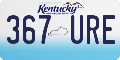 KY license plate 367URE