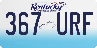 KY license plate 367URF