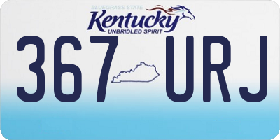 KY license plate 367URJ