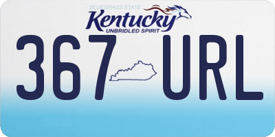KY license plate 367URL