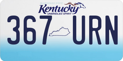 KY license plate 367URN