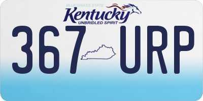 KY license plate 367URP
