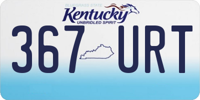 KY license plate 367URT
