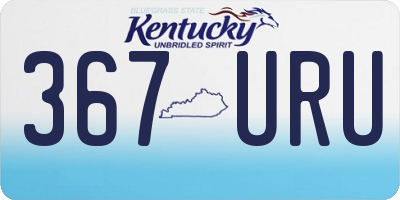 KY license plate 367URU