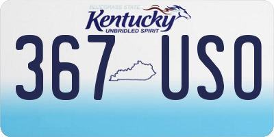KY license plate 367USO