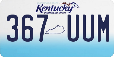 KY license plate 367UUM