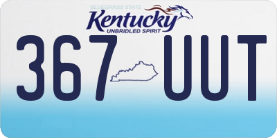 KY license plate 367UUT