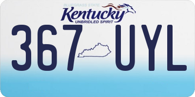 KY license plate 367UYL