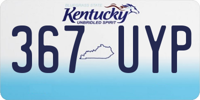 KY license plate 367UYP