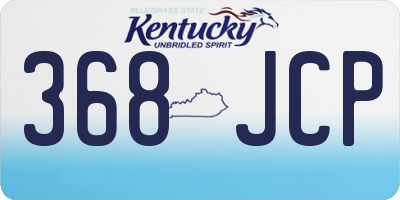 KY license plate 368JCP