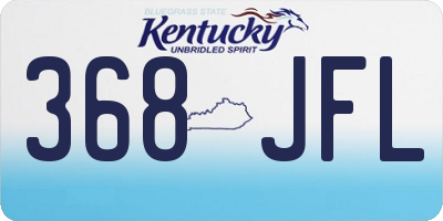 KY license plate 368JFL