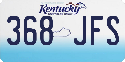 KY license plate 368JFS