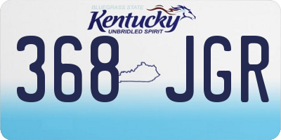 KY license plate 368JGR