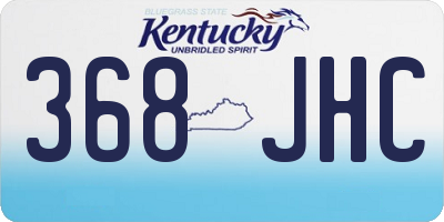 KY license plate 368JHC