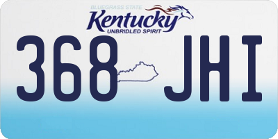 KY license plate 368JHI